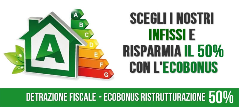 ecobonus infissi 50% e 65%